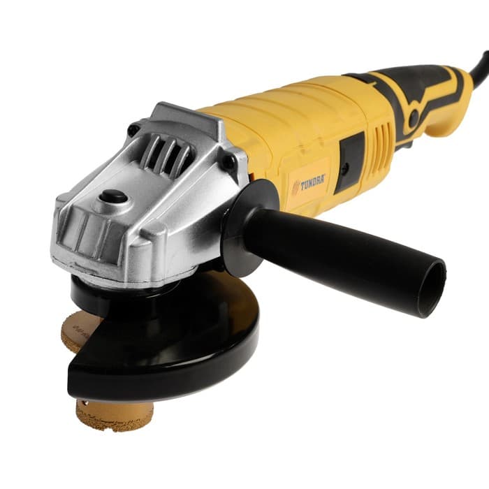 Коронка алмазная ТУНДРА, для УШМ, для отверстий под слив, по плитке, мрамору, 40/60 мм, М14