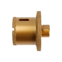 Коронка алмазная ТУНДРА, для УШМ, для отверстий под слив, по плитке, мрамору, 50/70 мм, М14