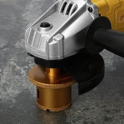 Коронка алмазная ТУНДРА, для УШМ, для отверстий под слив, по плитке, мрамору, 50/70 мм, М14