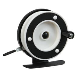 Катушка инерционная, металл пластик, диаметр 6.3 см, цвет черный белый, 701A