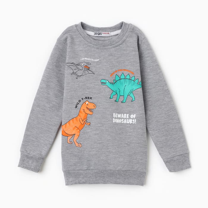 Свитшот для мальчика, НАЧЁС, рост 92 см, серый