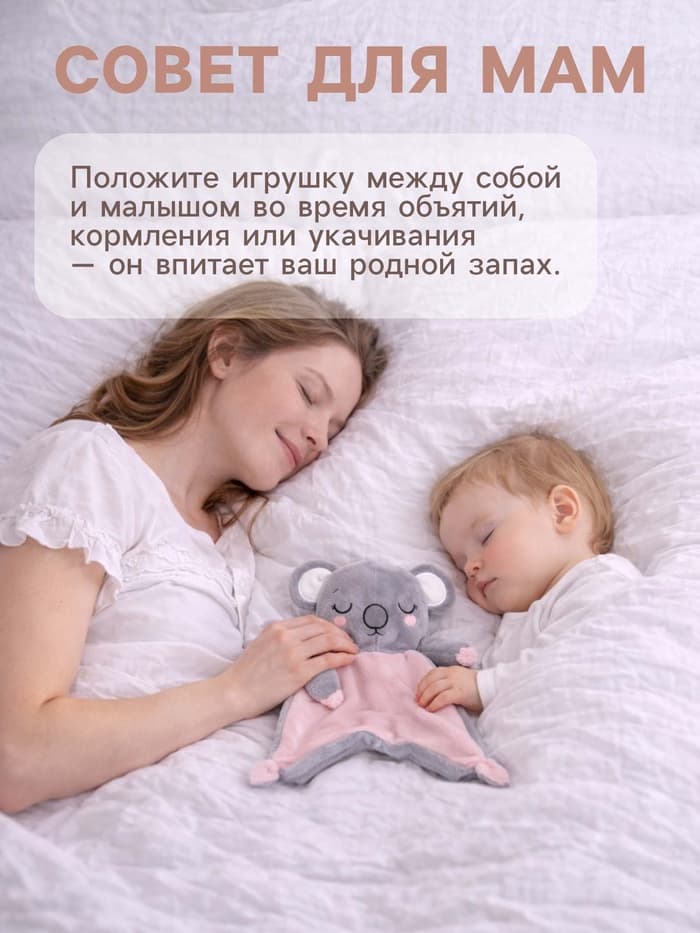 Подарочный набор Крошка Я «Коала», мягкая игрушка, держатель для пустышки