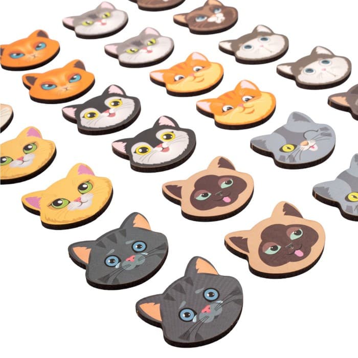 Игра настольная мемо Десятое Королевство «Коты» Far far land wood (24 фишки в коробке)