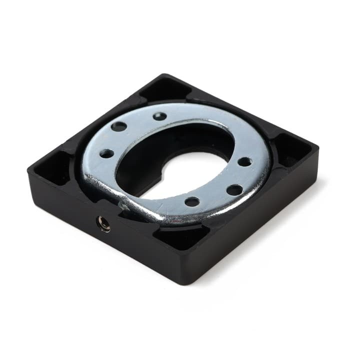 Накладка на цилиндровый механизм LOCKLAND, квадратная, цвет черный, комплект