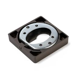 Накладка на цилиндровый механизм LOCKLAND, квадратная, цвет графит, комплект