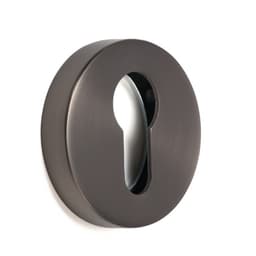 Накладка на цилиндровый механизм LOCKLAND, круглая, цвет графит, комплект