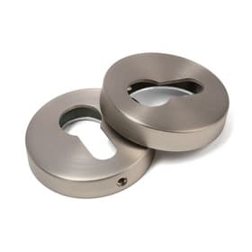 Накладка на цилиндровый механизм LOCKLAND, круглая, цвет сатиновый никель, комплект