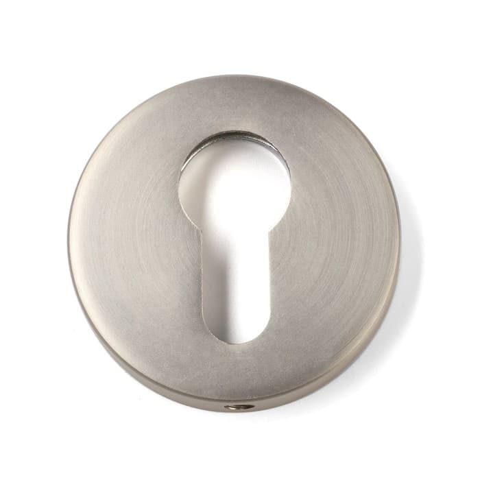 Накладка на цилиндровый механизм LOCKLAND, круглая, цвет сатиновый никель, комплект