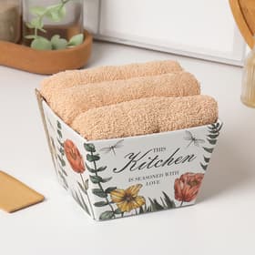 Полотенца кухонные набор 3 шт. «Этель» This Kitchen, 35×50 см, 100% хлопок, махра 340 г/м²