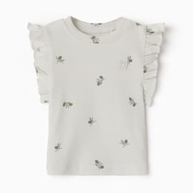 Майка детская «Крошка Я» Olives, рост 74-80, молочная