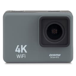 Экшн-камера Digma DiCam 810, 3840х2160 - 60 fps, 900 мАч, microSD, аквабокс + набор креплений, серая