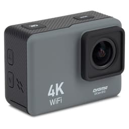 Экшн-камера Digma DiCam 810, 3840х2160 - 60 fps, 900 мАч, microSD, аквабокс + набор креплений, серая