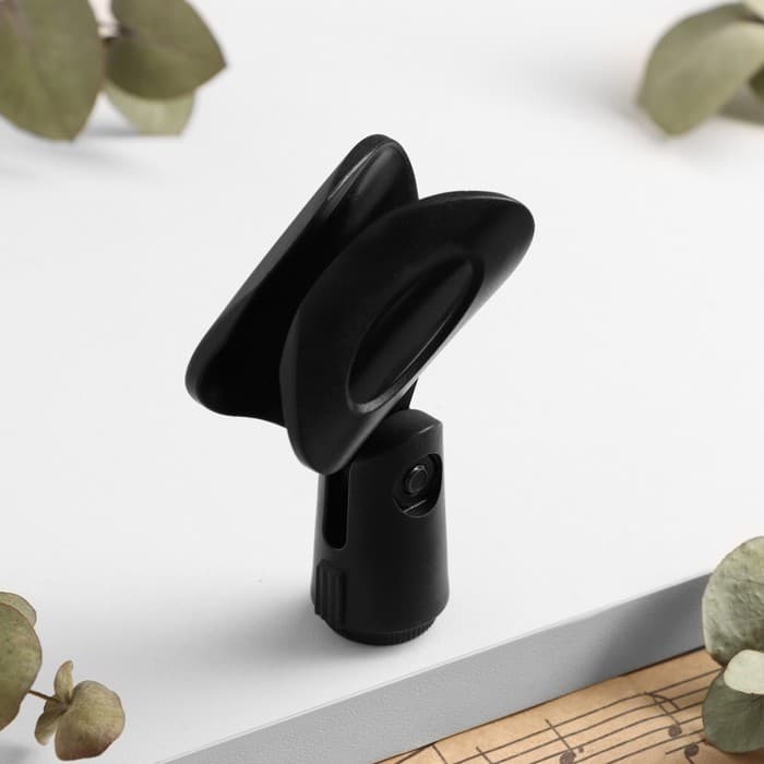 Держатель микрофона на стойку Music Life J1, 5.8×8.5 см, d микрофона 2.5 см