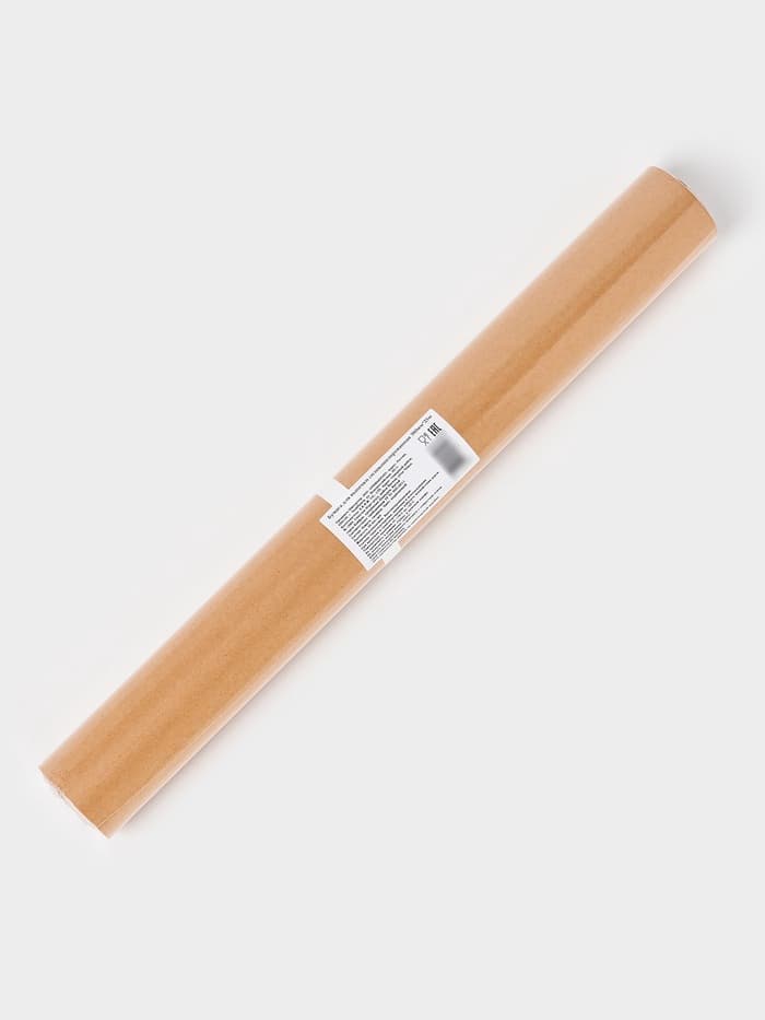 Бумага для выпечки силиконизированная Доляна, 38 см×25 м, жиростойкая, пергамент, коричневая