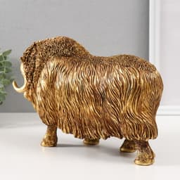 Фигурка полистоун «Овцебык», золотой 27×9.5×16.8 см