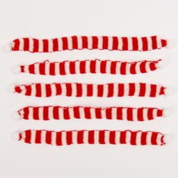 Шарфик для игрушек вязаный «Зимний вечер», набор 5 шт., размер 1 шт. — 27×2 см