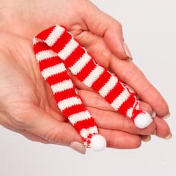 Шарфик для игрушек вязаный «Зимний вечер», набор 5 шт., размер 1 шт. — 27×2 см