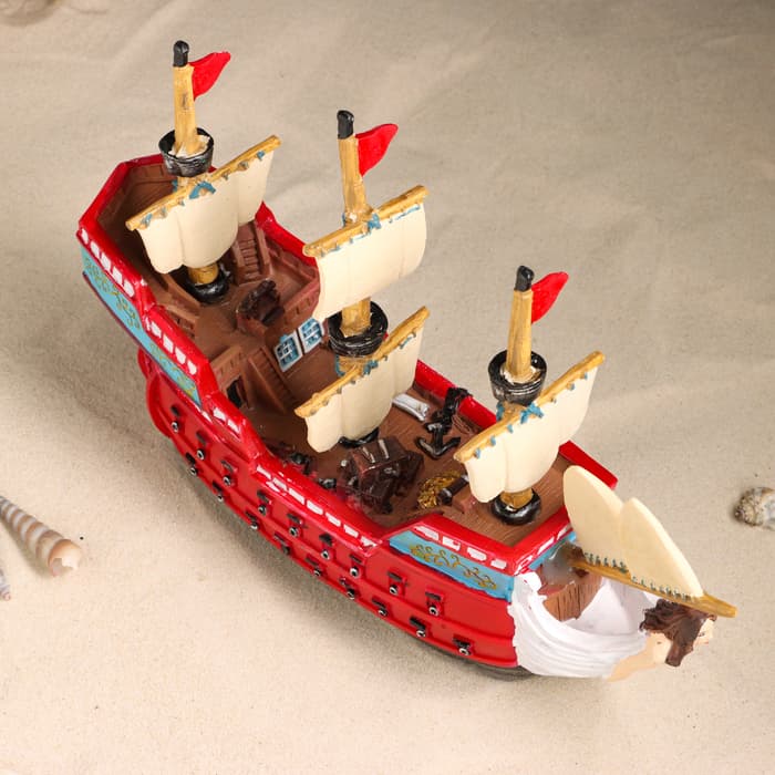 Сувенирная модель корабля «Парусник», фигурка полистоун, 31×10×20 см