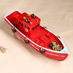 Сувенирная модель корабля «Катер красный», фигурка полистоун, 29×8×11 см