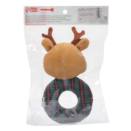Мягкая погремушка на колечке Крошка Я «Оленёнок. Клетка», текстиль, в пакете