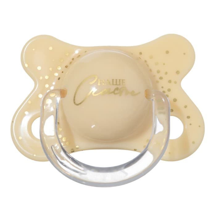 Подарочный набор новогодний M&B «Наше счастье»: соска-пустышка ортодонт., от 6 мес., и держатель на ленте, подарочная упаковка