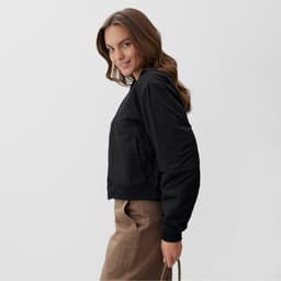 Бомбер женский демисезонный MIST, размер 40-42, чёрный