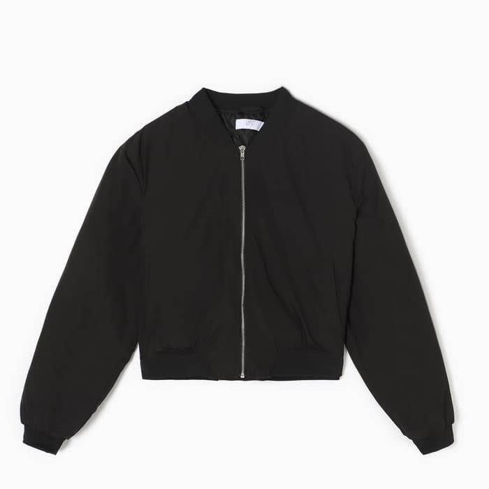 Бомбер женский демисезонный MIST, размер 44-46, чёрный