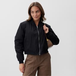 Бомбер женский демисезонный MIST, размер 44-46, чёрный