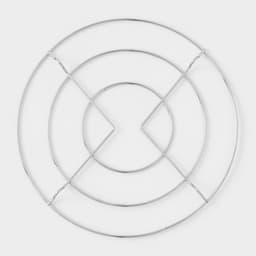 Подставка под горячее на ножках «Круг», 17.5×17.5×1.5 см, хромированная