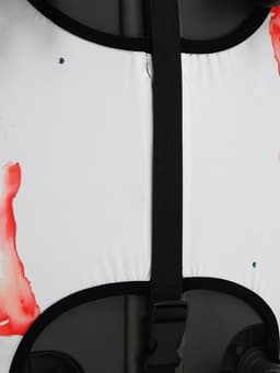 Чехол на чемодан на колёсах, 28" (L), с принтом «Бульдог», белый