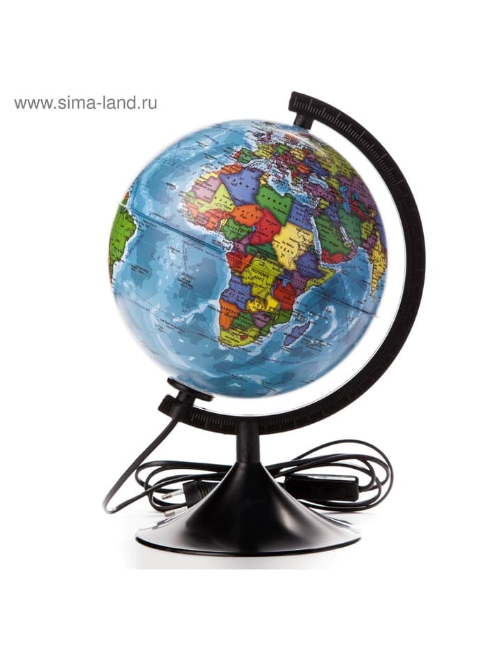 Глобус политический «Классик», диаметр 210 мм, с подсветкой