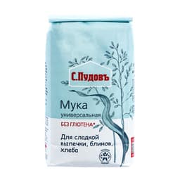 Мука универсальная без глютена С.Пудов, 0.5 кг