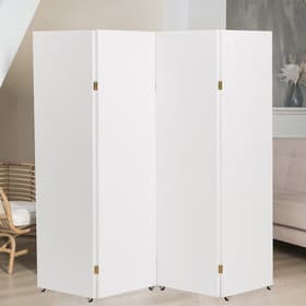 Ширма – перегородка «Дарим Красиво», на колёсиках, 200×160 см, цвет белый