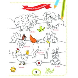 Французский для малышей «Раскрась и выучи слова»