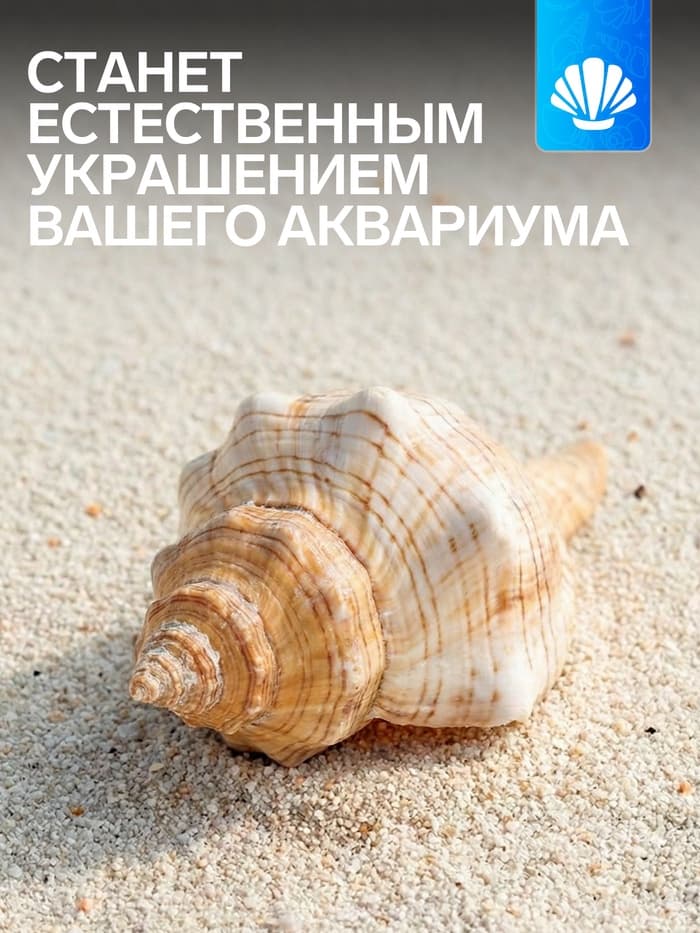 Ракушка декоративная, 8-11 см