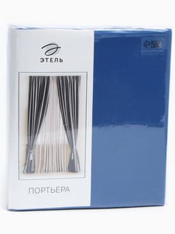 Штора блэкаут портьерная «Этель», 270×300 см, синяя