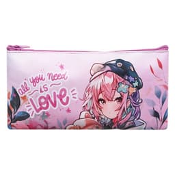 Пенал школьный, текстиль, плоский, 10.8×20.5 см «Аниме»