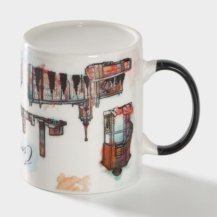 Кружка чайная керамическая «Екатеринбург», 340 мл