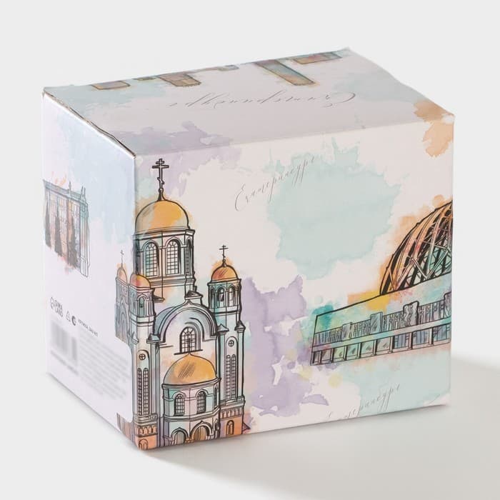 Кружка чайная керамическая «Екатеринбург», 340 мл