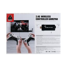 Игровая приставка M8Pro, 8/16/32 бита, 64 ГБ, HDMI, microSD, 2 беспроводных джойстика, чёрная