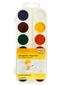 Акварель медовая «Гамма. Юный художник», 12 цветов, без кисти, пластик