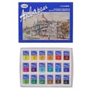 Акварель художественная в кюветах «Гамма. Студия», 18 цветов × 2.5 мл