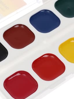 Акварель 8 цветов Гамма «Юный художник», медовая, без кисти, пластик