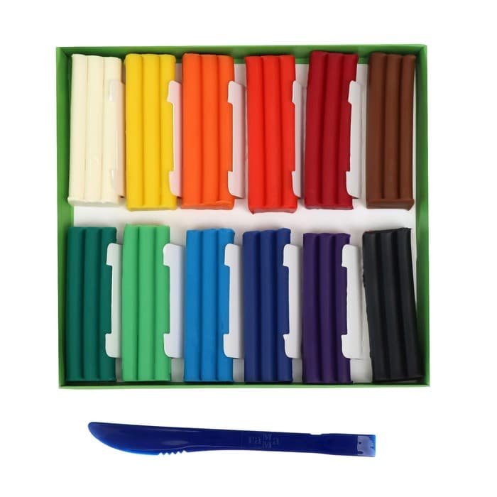 Пластилин мягкий (восковой) Гамма «Пчёлка», 12 цветов, 180 г, со стеком, картонная коробка