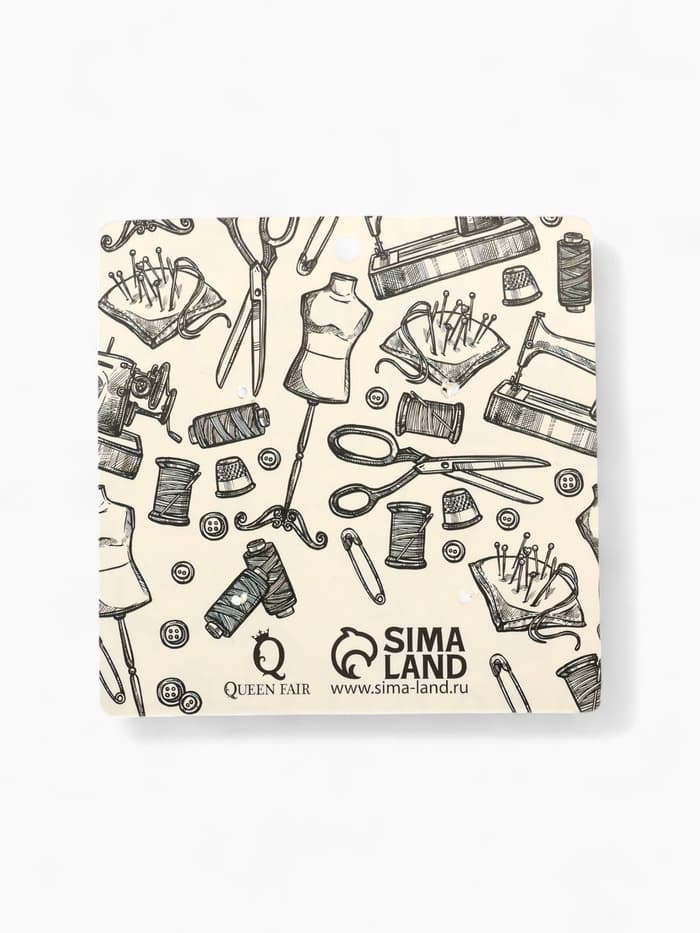 Набор значков (4 шт.) «Швея», цветной в чёрном металле