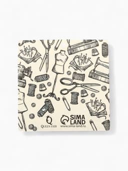 Набор значков (4 шт.) «Швея», цветной в чёрном металле