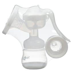 Молокоотсос ручной механический M&B 2 в 1, с бутылочкой для кормления ШГ и соской, 150 мл, белый