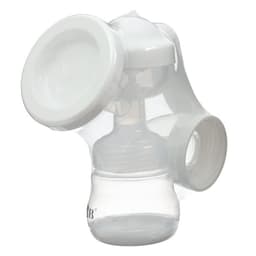 Молокоотсос ручной механический M&B 2 в 1, с бутылочкой для кормления ШГ и соской, 150 мл, белый