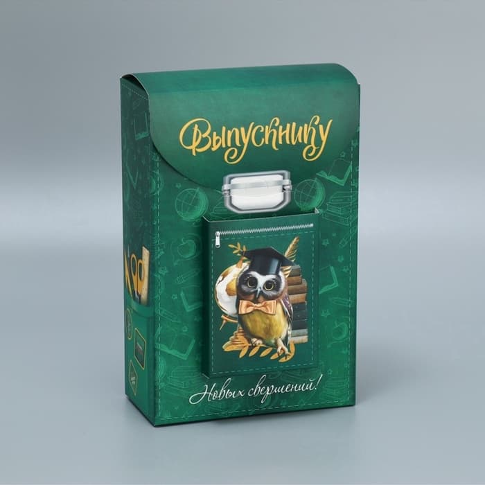 Коробка подарочная фигурная, упаковка, «Выпускной», 14×22×7 см