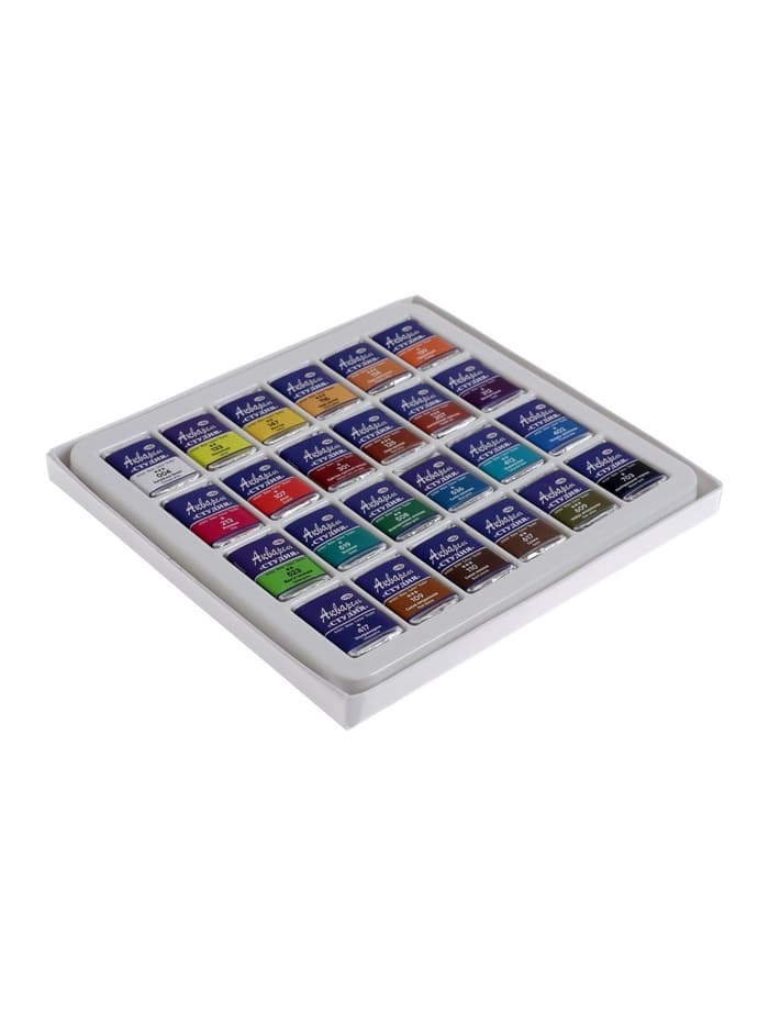 Акварель художественная в кюветах «Гамма. Студия», 24 цвета × 2.5 мл